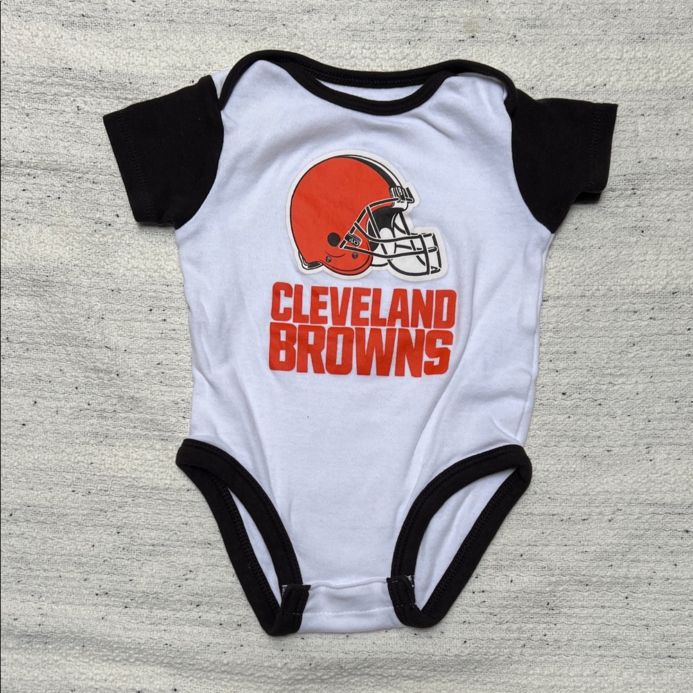 Cleveland Browns Infant Bodysuit - Black and White